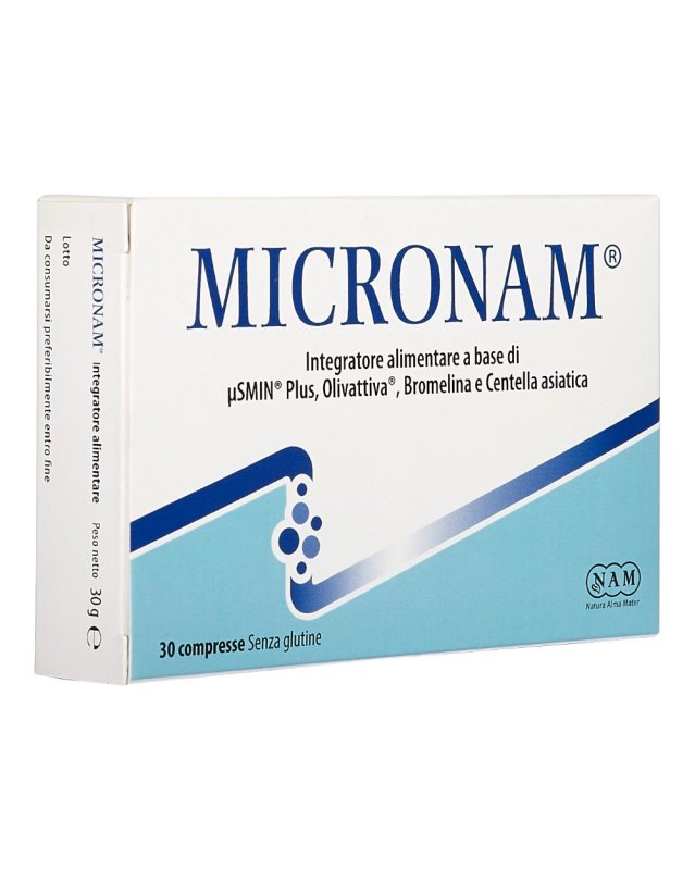 Micronam 30 compresse- integratore per il microcircolo