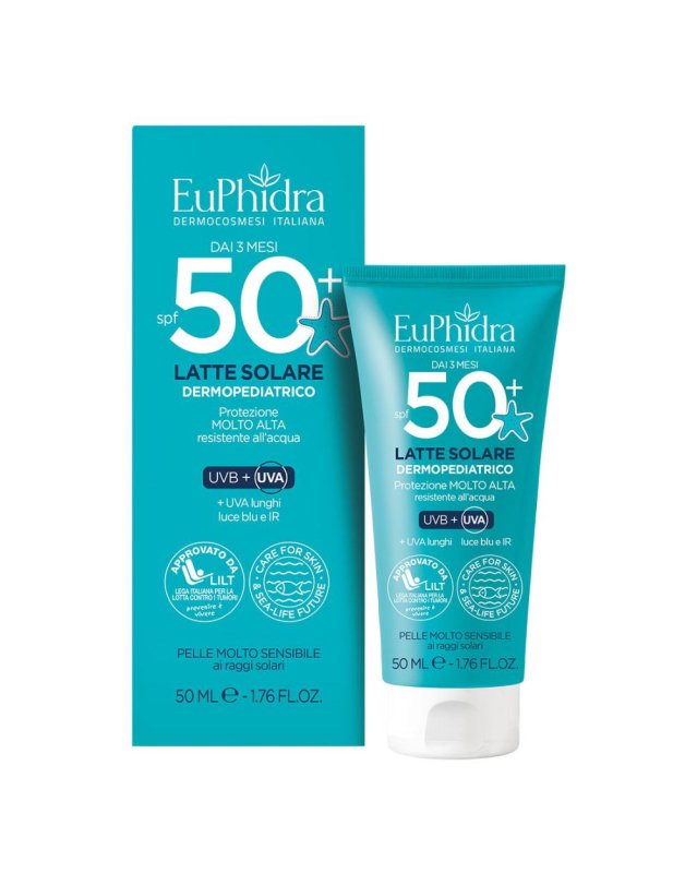 Latte Solare Dermopediatrico SPF50+ 50ml - Protezione Alta Latte Solare Dermopediatrico SPF50+ 50ml - Protezione Alta