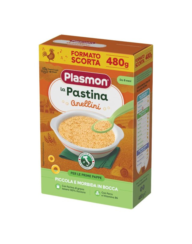 PLASMON PASTINA ANELLINI 480G