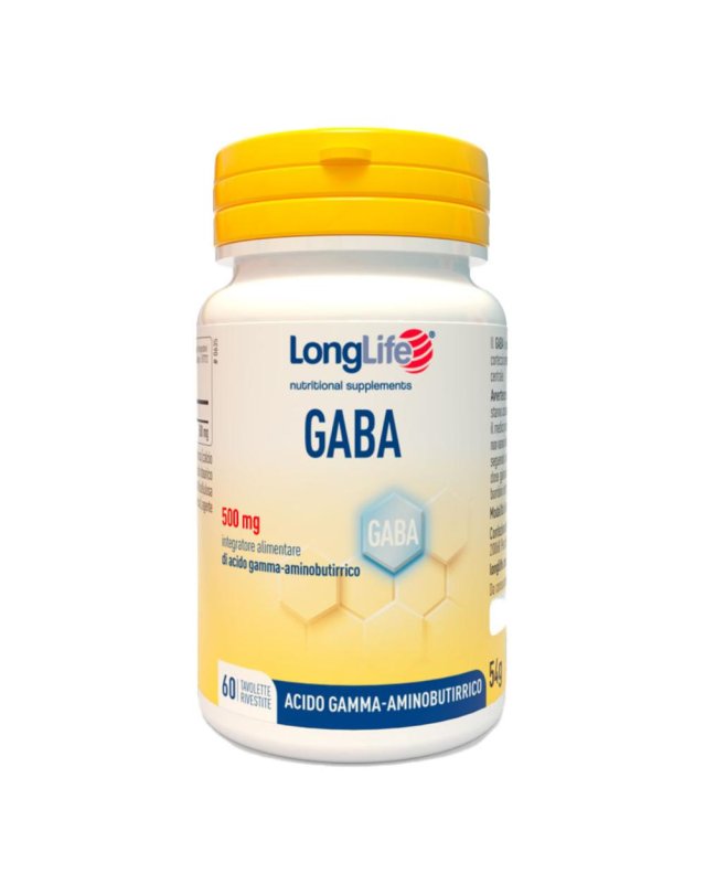 LONGLIFE GABA 500mg 60 Tav. LONGLIFE GABA 500mg 60 Tav.