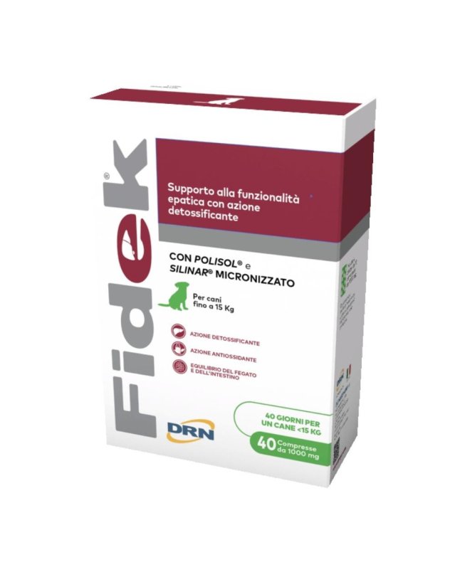 Fidek Mangime Complementare Cani fino 15kg - 40 Compresse Fidek Mangime Complementare Cani fino 15kg - 40 Compresse