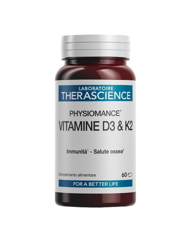 PHYSIOMANCE Vit D3&K2 60 perle – Salute Ossea e Immunità PHYSIOMANCE Vit D3&K2 60 perle – Salute Ossea e Immunità