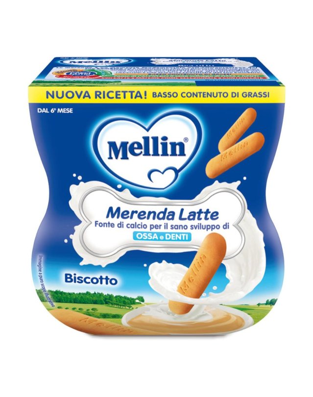 MELLIN MER LATTE BISC 2X100G