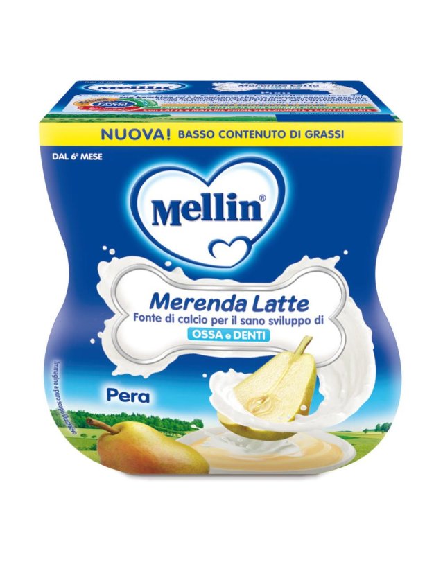 MELLIN Mer.Latte/Pera 2x100g