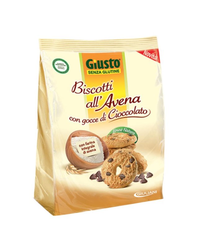 GIUSTO S/G Bisc.AvenaCiocc250g