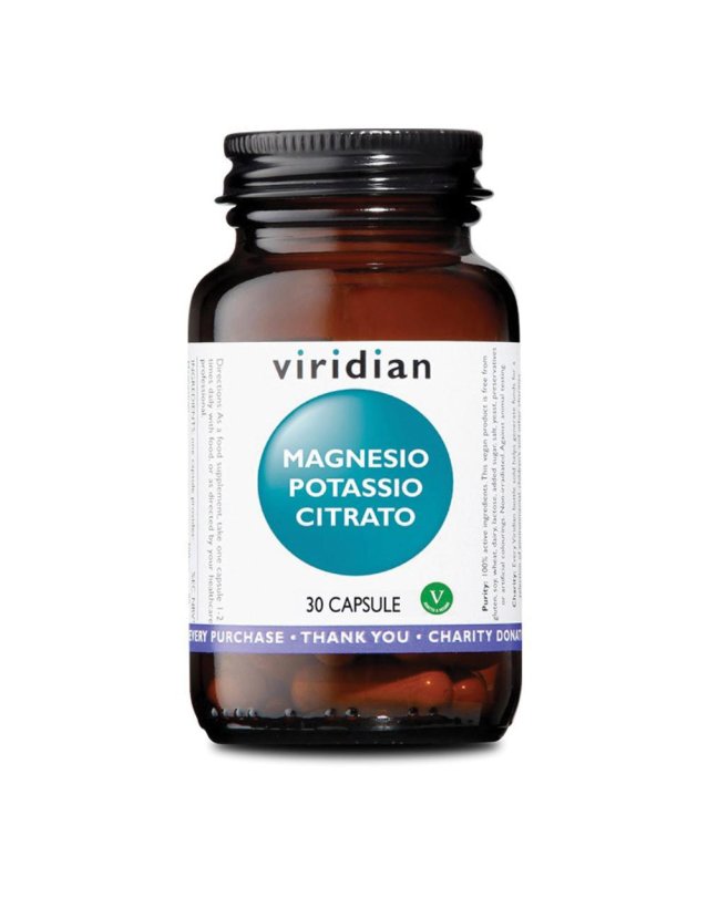 VIRIDIAN MG+K Citrate 30 Cps