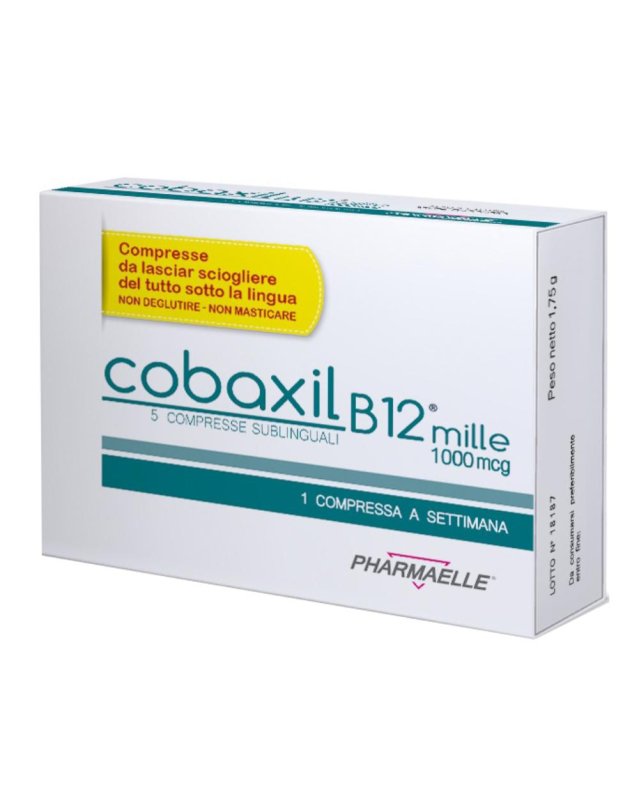 Cobaxil B12 1000 integratore di vitamina B12 - 5 compresse sublinguali