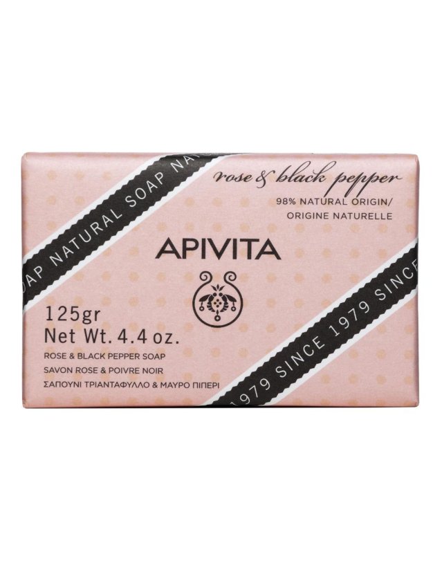 APIVITA NAT SOAP ROSE 125G/19