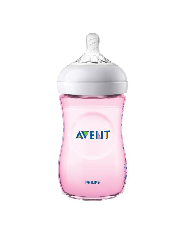 AVENT Bib.Natural Rosa 260ml