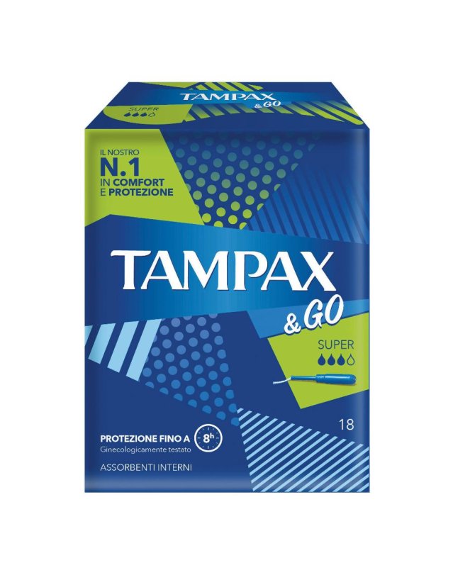 TAMPAX&GO Super 18pz