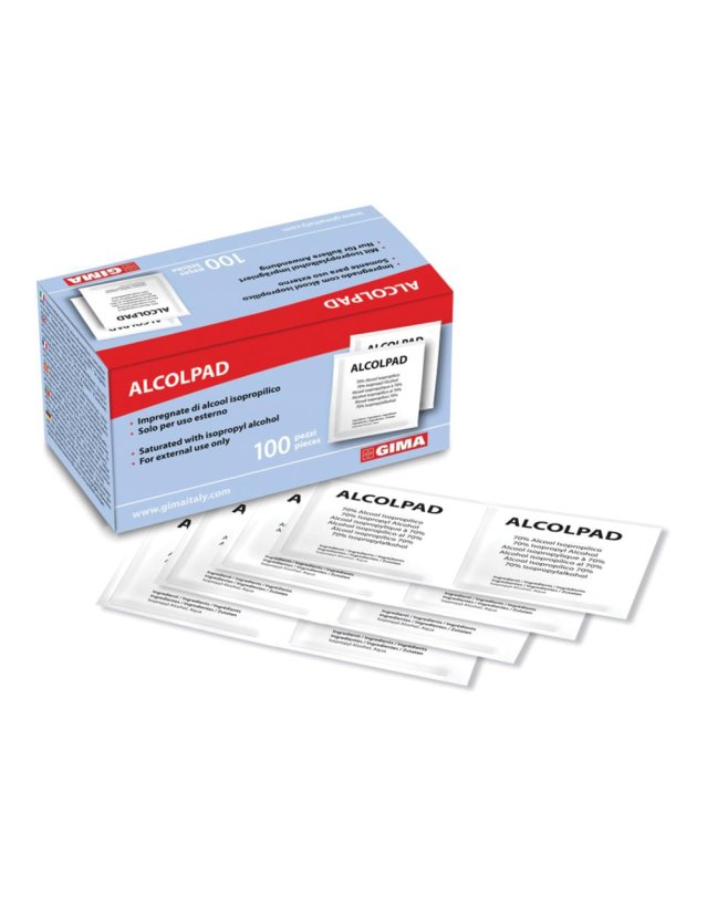ALCOLPAD 70% ISOPROPILICO100PZ