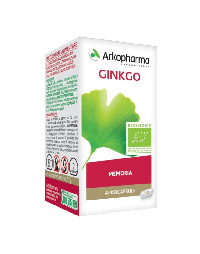 ARKOCAPSULE GINKGO BIO 45CPS