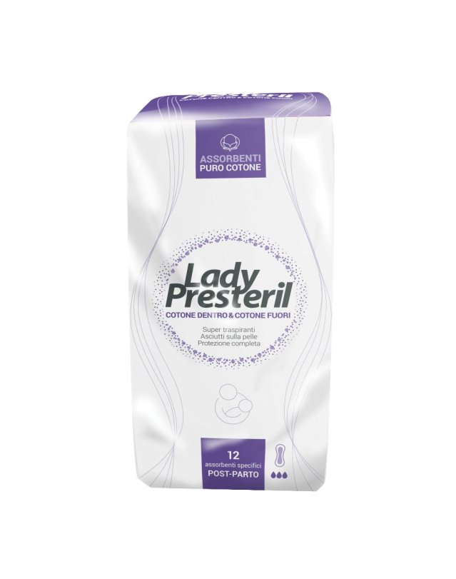 PRESTERIL-LADY POSTPARTO 12PZ