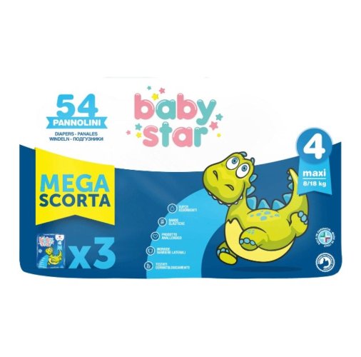 BABYSTAR MEGASCORTA TG 4 54PZ BABYSTAR MEGASCORTA TG 4 54PZ