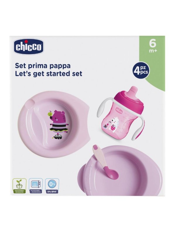 CH Set Pappa Rosa C/Cucch.6m+