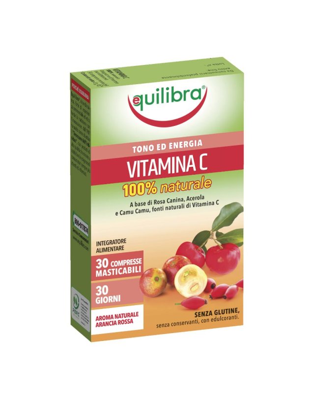 VITAMINA C 100% NAT 30CP EQUILIB