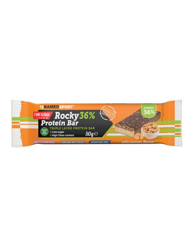 ROCKY 36% PROT BAR PEANUT 50G