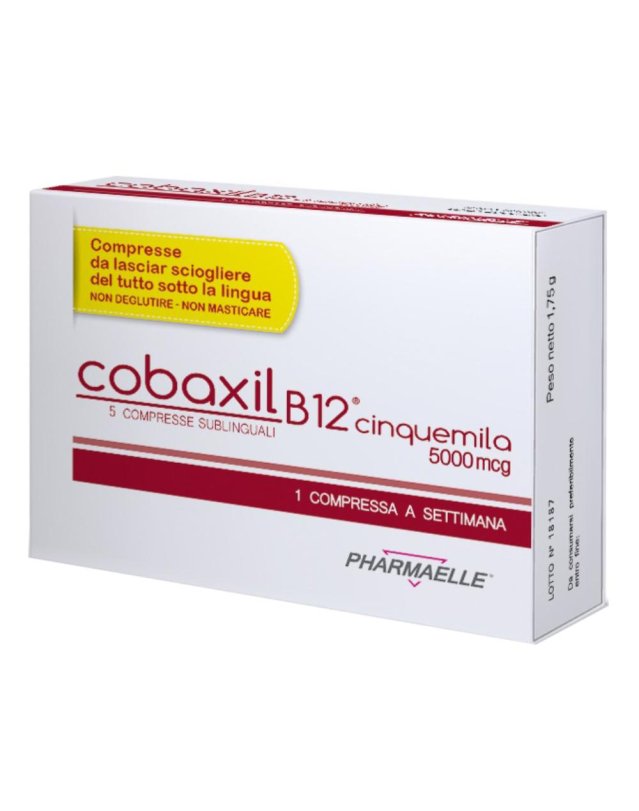 Cobaxil B12 5000Mcg 5 Compresse Sublinguali- Integratore per lo Stomaco 
