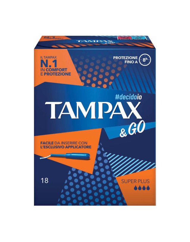 TAMPAX&GO Super Plus 18pz