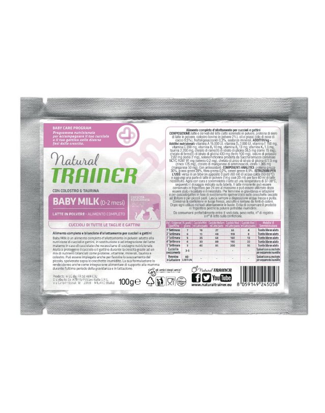 V TRAINER N  BABY MILK 100G