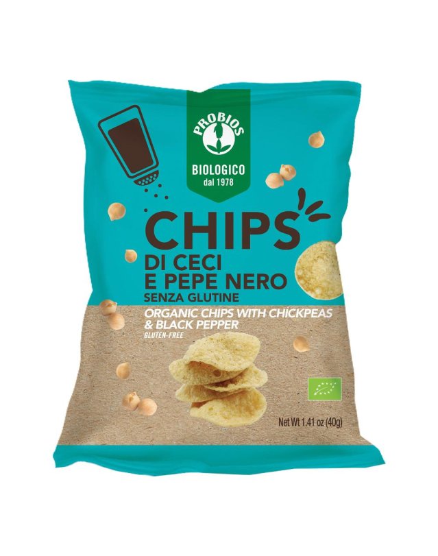 CHIPS DI CECI E PEPE NERO 40G