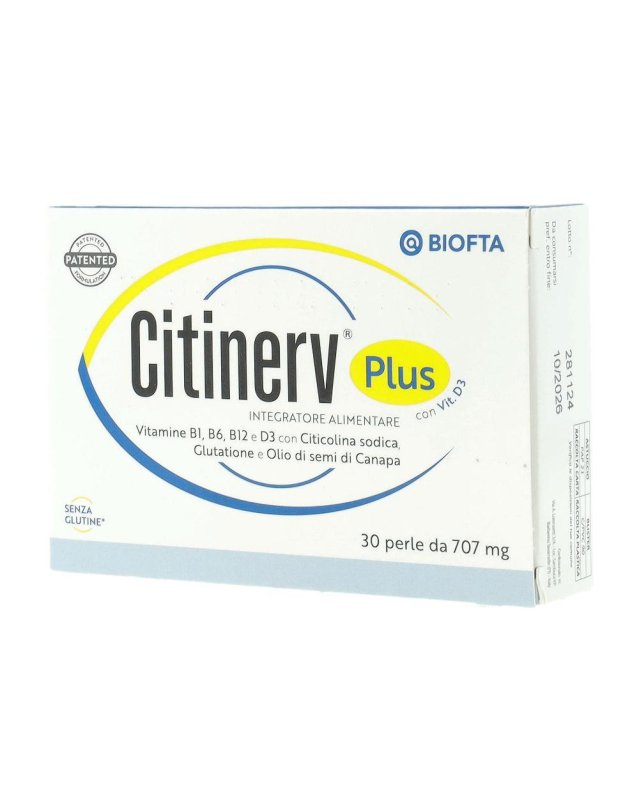Biodue Citinerv Plus Integratore Sistema Nervoso 30 Capsule Biodue Citinerv Plus Integratore Sistema Nervoso 30 Capsule