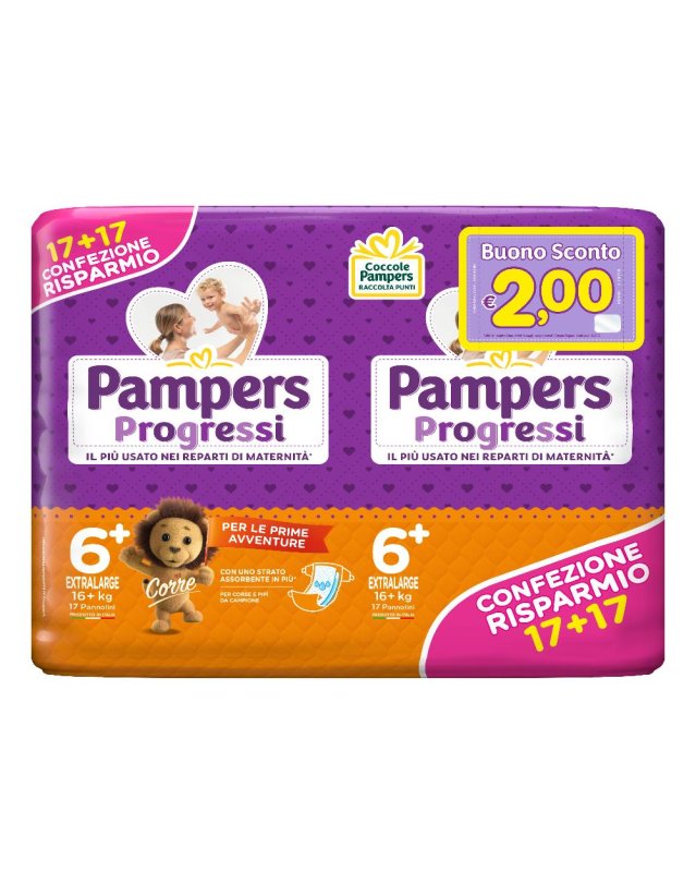 PAMPERS PROGRESSI XL 17PZ