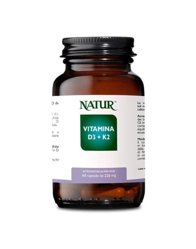 VITAMINA D3+K2 60cps NATUR