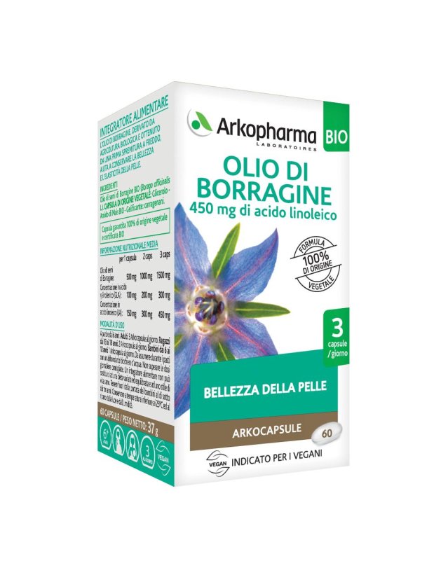 ARKOCAPSULE OLIO BORRAG 60CP BIO