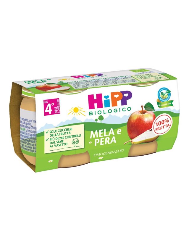 HIPP OMOG MELA/PERA 2X80G