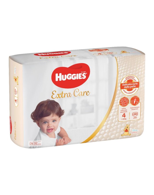 HUGGIES EXTRA CARE GR 4 38PZ