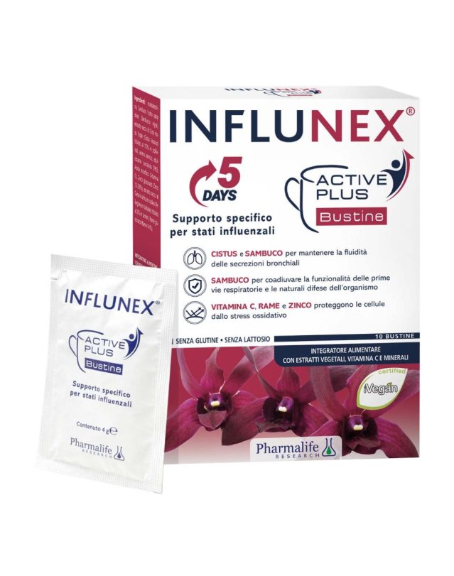 INFLUNEX ACTIVE PLUS 10BUST