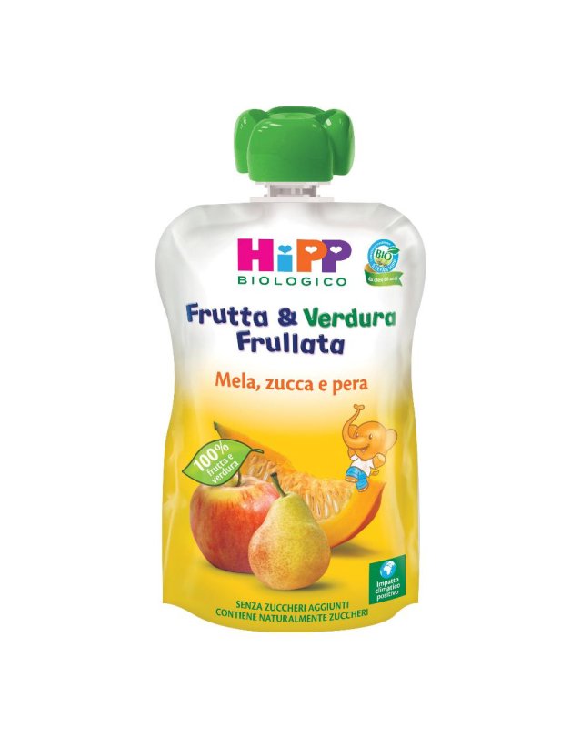 Frutta frullata pera e mela HIPP Agricoltura biologica - NaturaSì