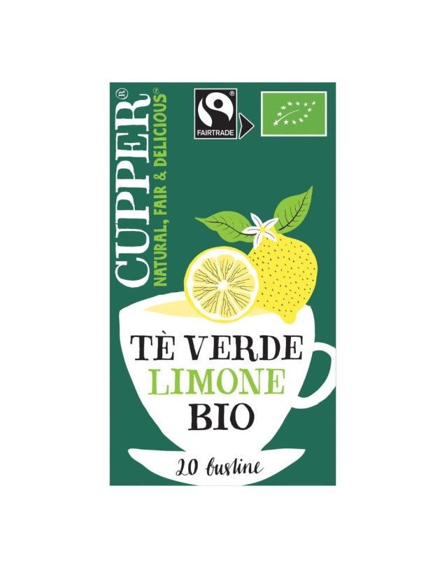 CUPPER TE' VERDE AL LIMONE 35G