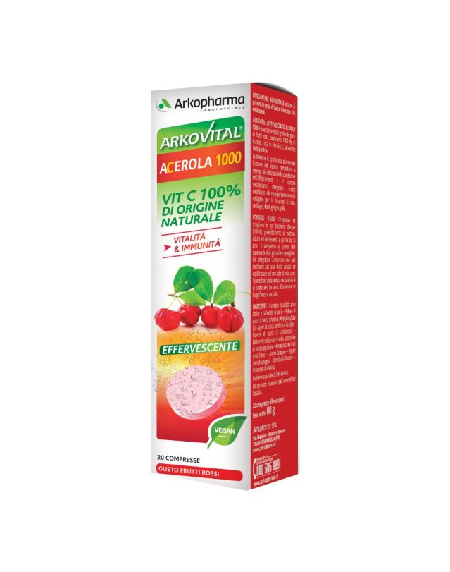 ARKOVITAL ACEROLA EFFERV 20CPR