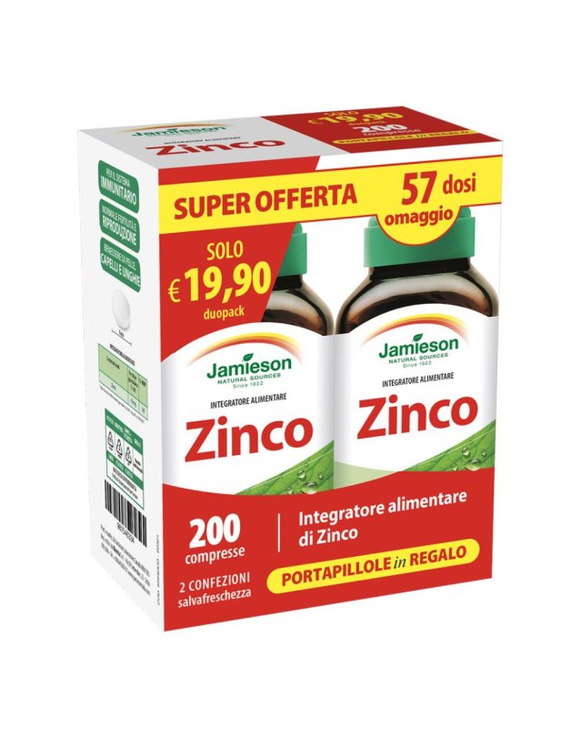 JAMIESON DUOPACK ZINCO 200CPR