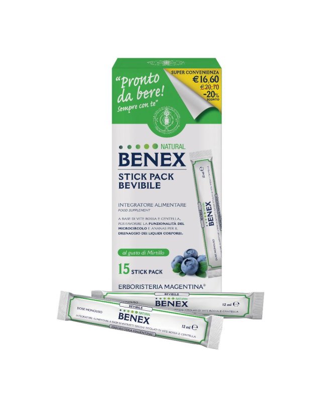 BENEX BEVIBILE 15STICK 12ML TP