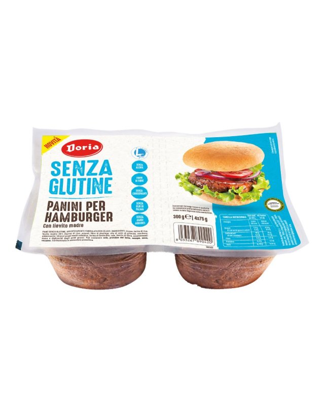 DORIA PANINI HAMBURGER 4X50G