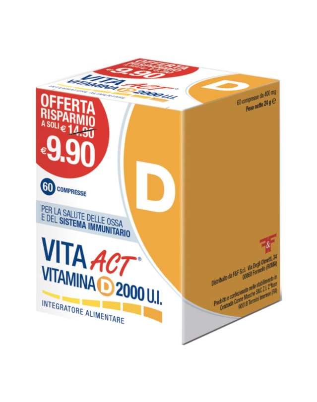 VITA ACT VIT D 2000 UI 60CPR