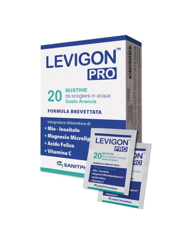 Levinog Pro integratore con Acido folico e Vitamina C 20 bustine