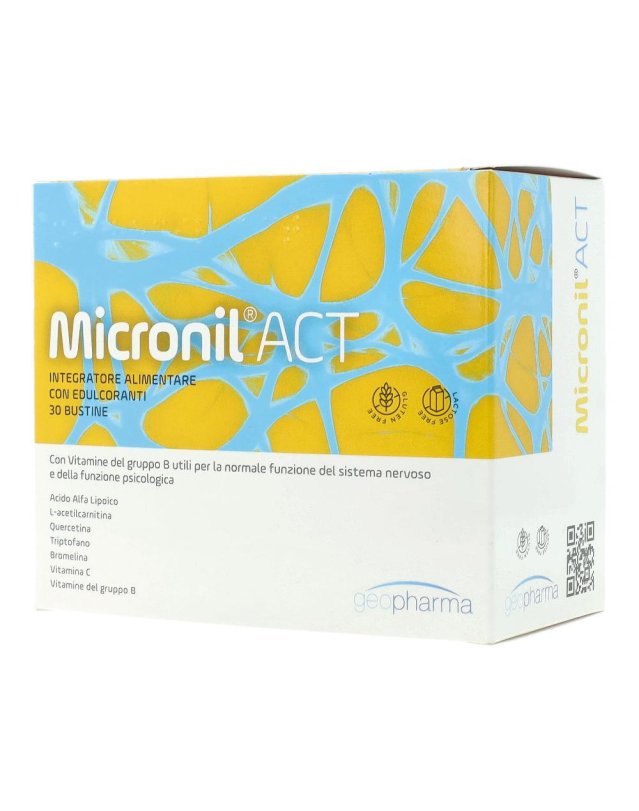 Micronil Act Integratore Sistema Nervoso 30 Bustine