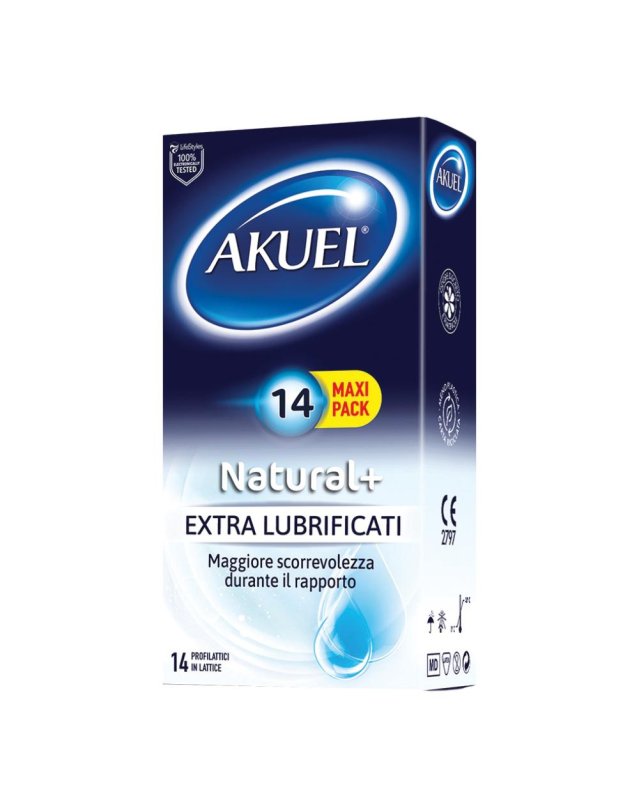 AKUEL Natural+ExtraLubr.14pz