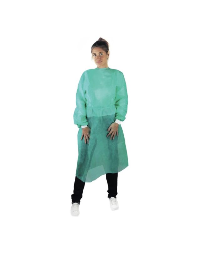 CAMICE MONOUSO VISITATORE VERDE