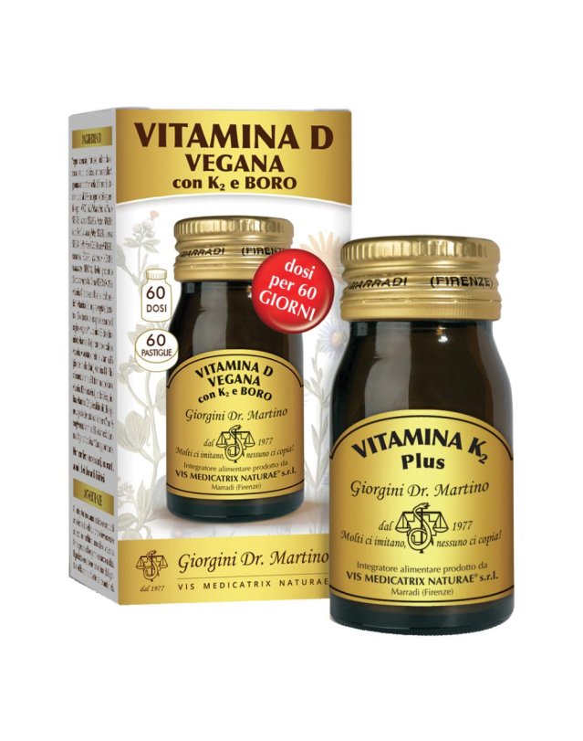 VITAMINA D VEGANA K2+BORO60PAS