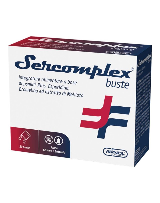 SERCOMPLEX 20 Buste - Integratore per la circolazione venosa e drenaggio liquidi