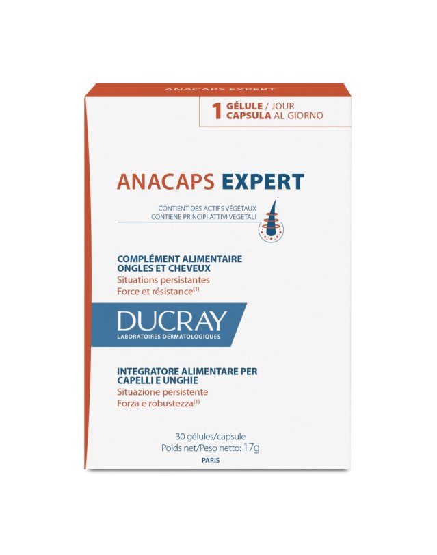 Ducray anacaps expert 30 capsule – integratore per capelli e unghie