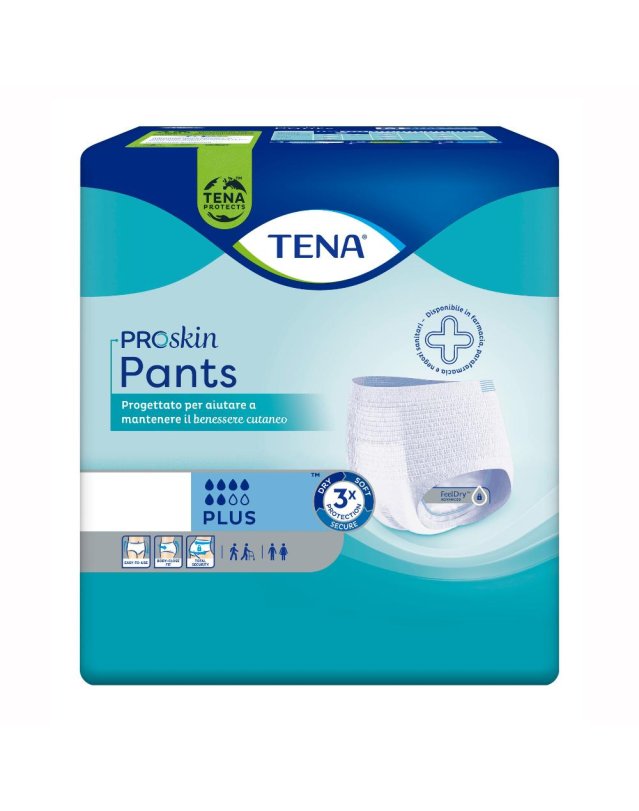 TENA PANTS Plus Pann.XS 14pz