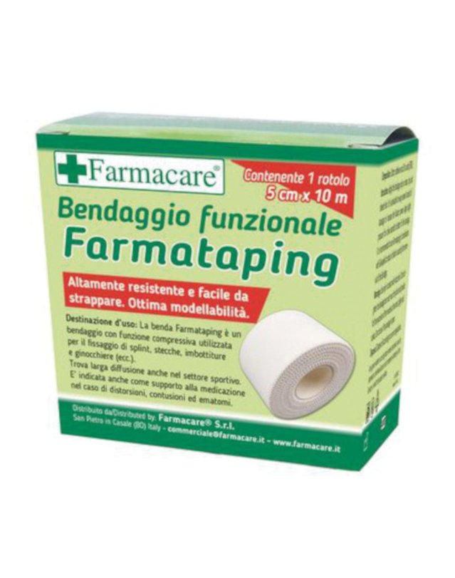 BENDAGGIO FUNZ BIA FARMAC 5CMX10 BENDAGGIO FUNZ BIA FARMAC 5CMX10