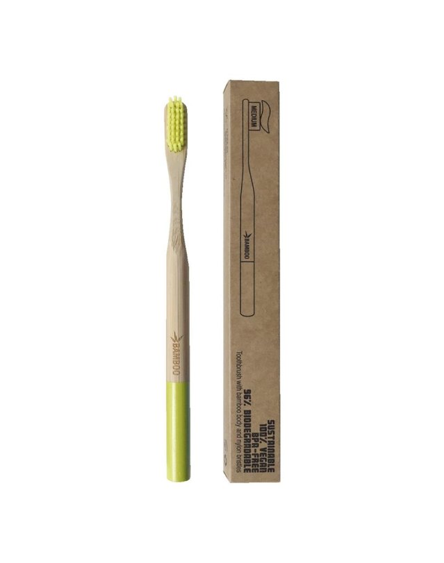 SPAZZOLINO BAMBOO MEDIUM LIME