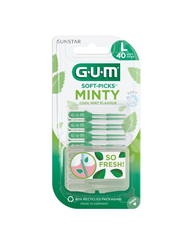 GUM Soft Pick Mint Scov.L 40pz